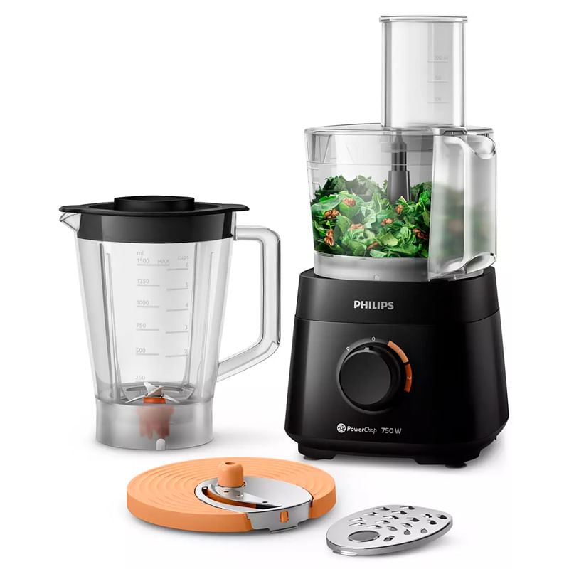 Procesadora de Alimentos Philips HR7302/90 750W 6 accesorios