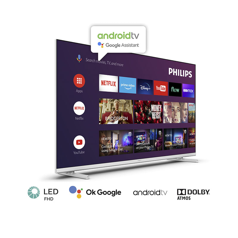 Smart Tv Philips 50 Pulgadas 4k UHD Android 50PUD7406/77 - Otero Hogar:  Tienda de Electrodomésticos, Tecnología y Artículos para el Hogar