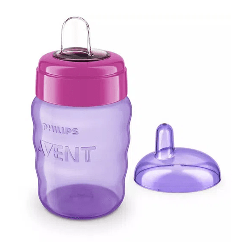 Philips Avent SCF551/05 - Vaso con boquilla de silicona para niño, válvula  antigoteo, sin BPA, para 6 meses, 200 ml, color verde : : Bebé