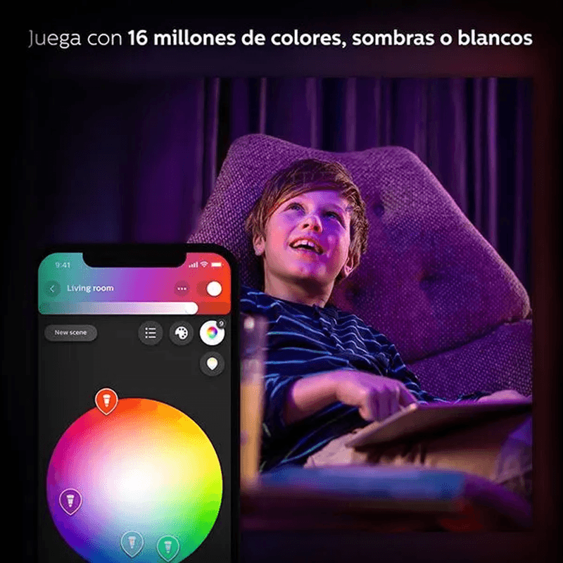 Philips Hue White E27 7W filamento A60 550lm | Lampara.es