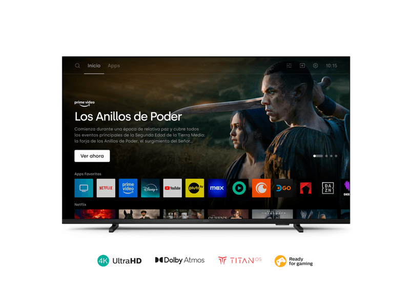 Smart TV Philips 4K con sistema Titan OS